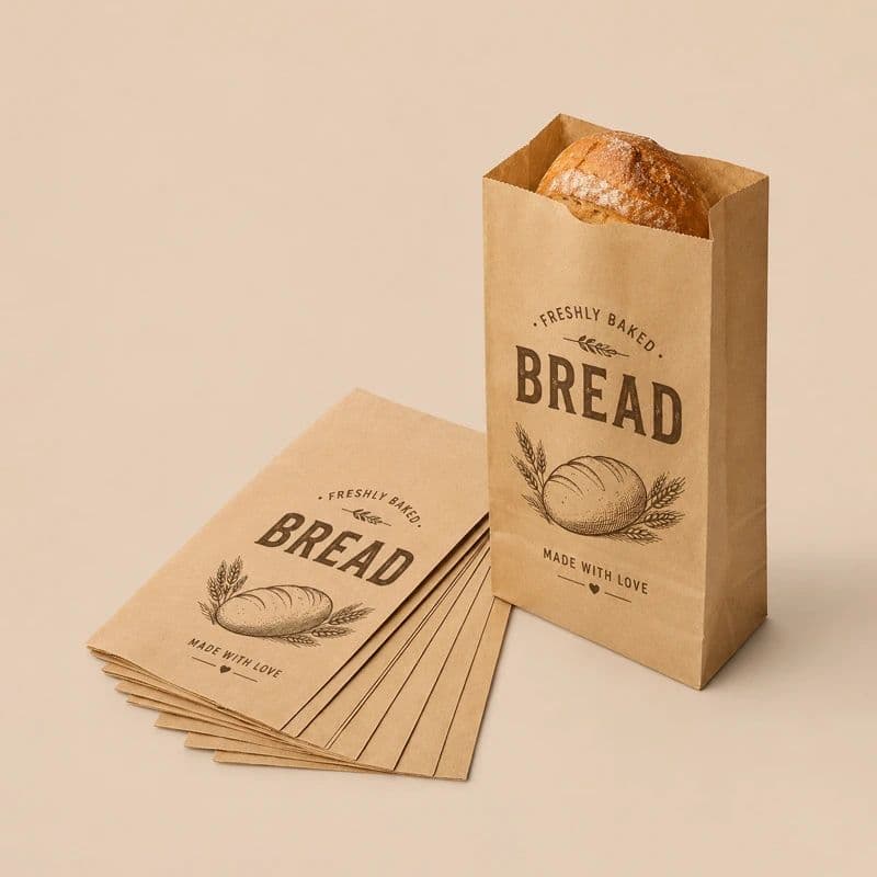 custom printed bread bags