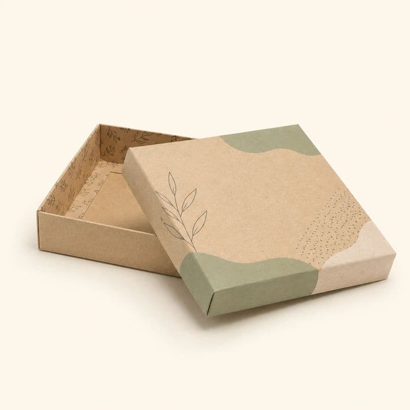 Cardboard Box with Lid backdrop blur preview Cardboard Box with Lid backdrop blur preview