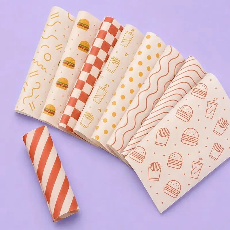 printed wax paper printed wax paper