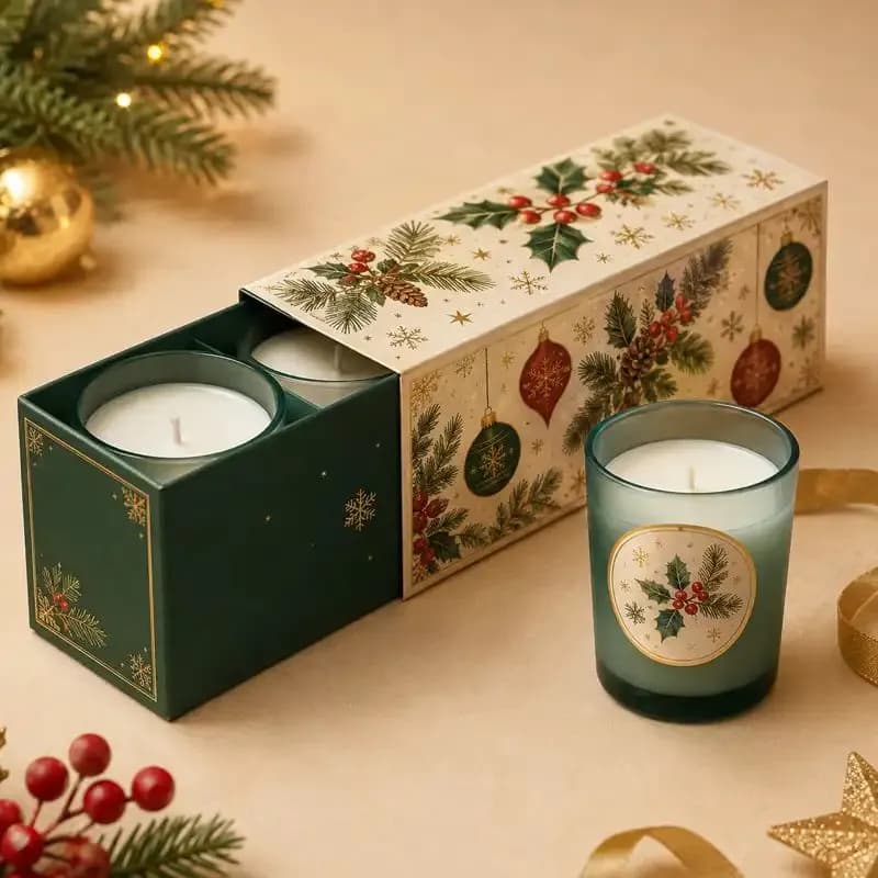 Holiday Christmas Candle Boxes Holiday Christmas Candle Boxes