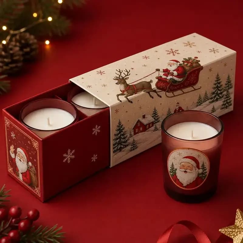 Christmas candle gift box Christmas candle gift box