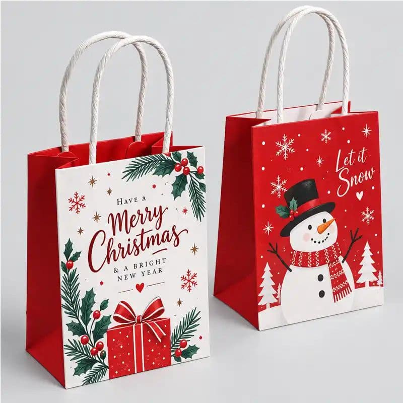 Christmas Paper Bags backdrop blur preview Christmas Paper Bags backdrop blur preview