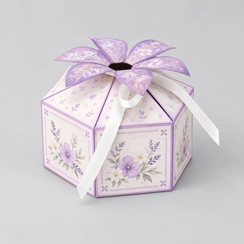 Custom Petal Top Boxes backdrop blur preview