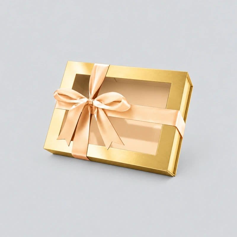 Custom Gold Gift Boxes backdrop blur preview Custom Gold Gift Boxes backdrop blur preview
